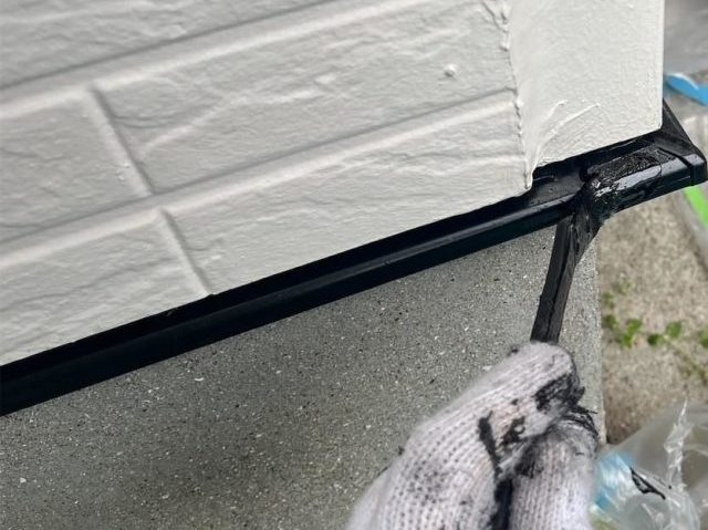 稲美町で水切り上塗り